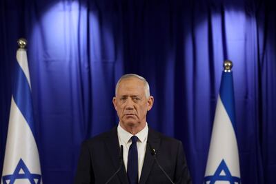Benny Gantz, exministro del Gabinete de Guerra de Israel.