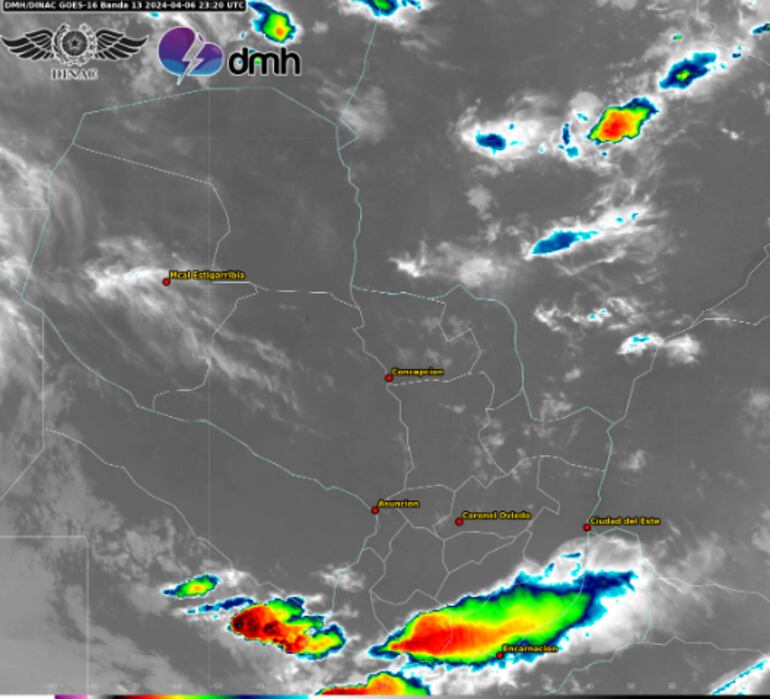 Esta madrugada ingresa un sistema de tormenta.