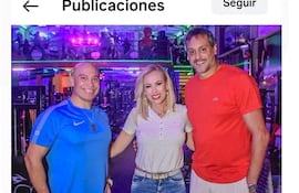 Posteo de Carol González, con la foto no autorizada de Víctor Niella.