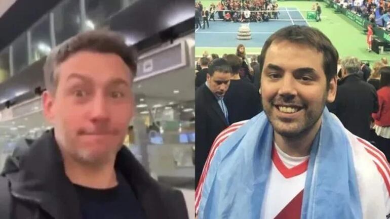 Agustín Estrada Palomeque (i) y Ivo Rojnica, detenidos en el marco de una investigación de una causa de lavado de dinero vinculado al cartel de Sinaloa