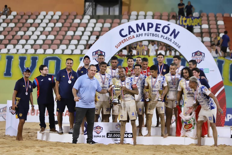 Sportivo Luqueño se corona en la Segunda Etapa de la Superliga de fútbol playa