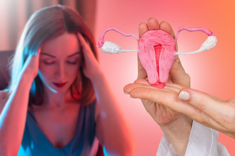 Concepto de salud ovárica.