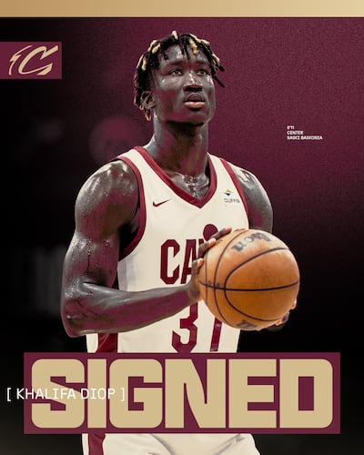 Khalifa Diop (24 años) competirá en la NBA en las filas de Cleveland Cavaliers.