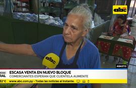Escasa venta en nuevo bloque del mercado de Abasto