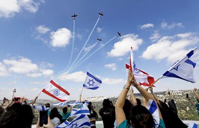 Israelíes celebraron en Jerusalén su “Día de la Independencia”.