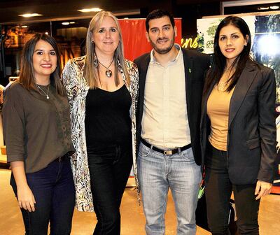 Ana Giménez,Kiki Gotze, Víctor Hugo Ibarrola Vannucci y Giovanna Palacios.