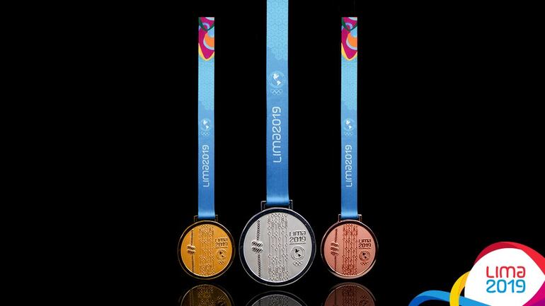 Las medallas para los Juegos Panamericanos Lima 2019.
