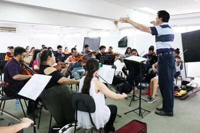 La OSIC ensaya para el último concierto de la temporada 2009