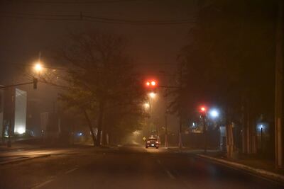 Una de las calles de Asunción en la madrugada de este martes.