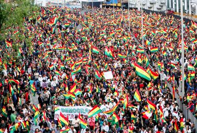 Tras las denuncias de un gran fraude electoral, las protestas populares en Bolivia no cesan desde el día de las elecciones.