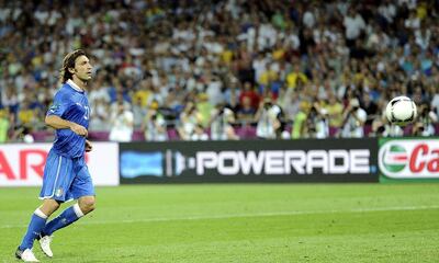 Pirlo, referente en su momento de la selección de Italia.