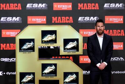 Lionel Messi recibió su sexta Bota de Oro.