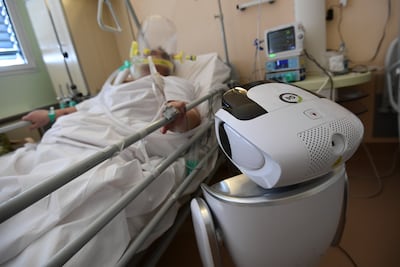 Uno de los seis robots del hospital Circolo di Varese.