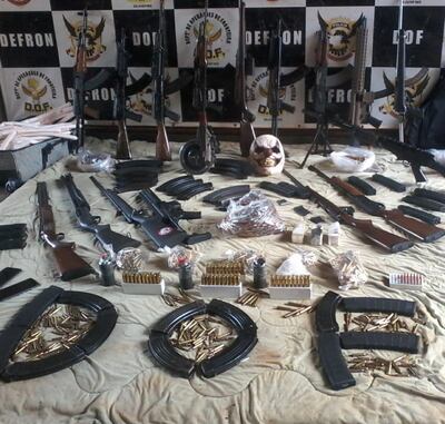 El arsenal incautado el domingo último en las afueras de la ciudad brasileña de Ponta Porã supuestamente iba a ser entregado en Paraguay a los miembros del PCC.