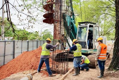 Iniciaron la construcción de los pilotes para el viaducto de  1.340 metros que afecta parte del Jardín Botánico.