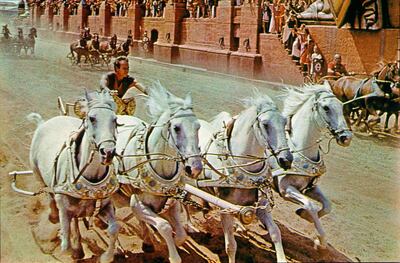 Escena de la célebre película Ben Hur.