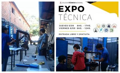 Una feria, en la cual se presentan los proyectos que los alumnos desarrollaron a lo largo del año lectivo, es lo que propone el Colegio Técnico Nacional (CTN), con su tradicional Expo Técnica.