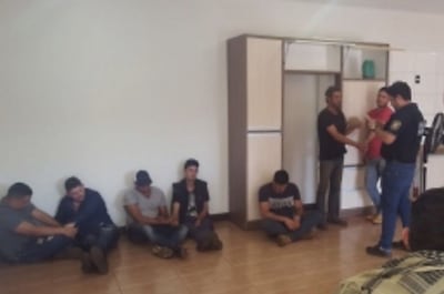 Fotografía captada tras el megaoperativo en el que se desmanteló el centro de monitoreo de Minotauro.