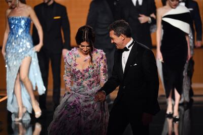 Penélope Cruz y Antonio Banderas en una foto reciente, a su llegada a la edición 34 de los Premios Goya.