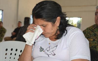 Doña Obdulia Florenciano llora la ausencia de su hijo secuestrado por el EPP.