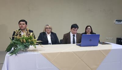 Referentes presentes en la inauguración del Congreso.