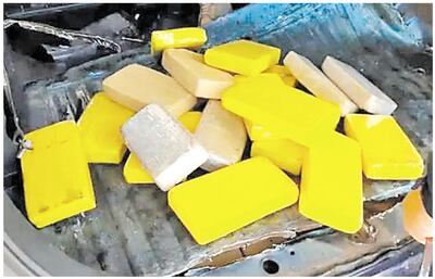 El vehículo en el que iban los paraguayos transportaba 38 tabletas de pasta base de cocaína y 33 de clorhidrato de la droga.