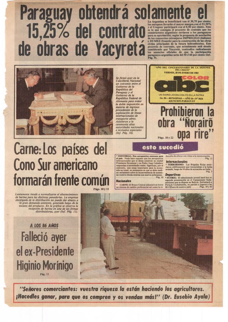 Un día como hoy.