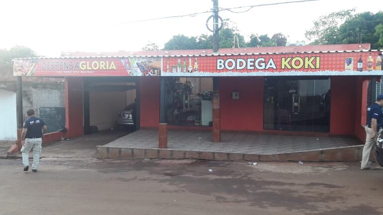 La bodega allanada esta mañana en el barrio San Antonio.