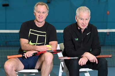 Patrick McEnroe junto a su hermano, el multicampeon, John McEnroe.