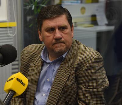 Blas Llano, presidente del Senado, en los estudios de ABC Cardinal este martes.