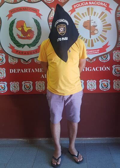 Alberto Bazán Ovelar, detenido.