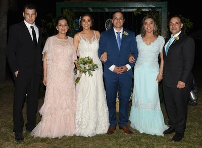 Son padrinos, Nelson Alarcón Basualdo y Myriam Basualdo; Gloria Fretes Fernández y Julio Andrés Ríos Marecos.