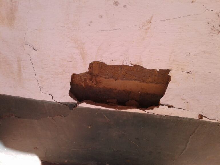 De acuerdo a las fotos tomadas. efectivamente la Casa de los Indios estaría presentando daños.