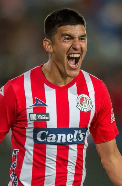 Diego Valdez anotó un gol para San Luis de México.