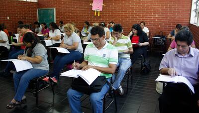 Examen tomado por el Ministerio de Educación a docentes que buscan integrar el "Banco de Elegibles".