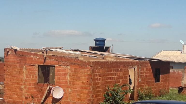 Muchas familias quedaron sin vivienda a causa del temporal.