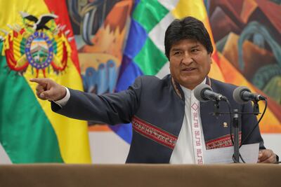 Evo Morales, presidente de Bolivia.
