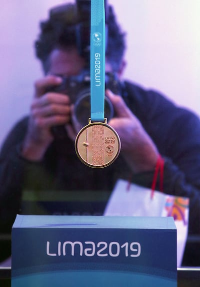 Las medallas para los Juegos Panamericanos Lima 2019.
