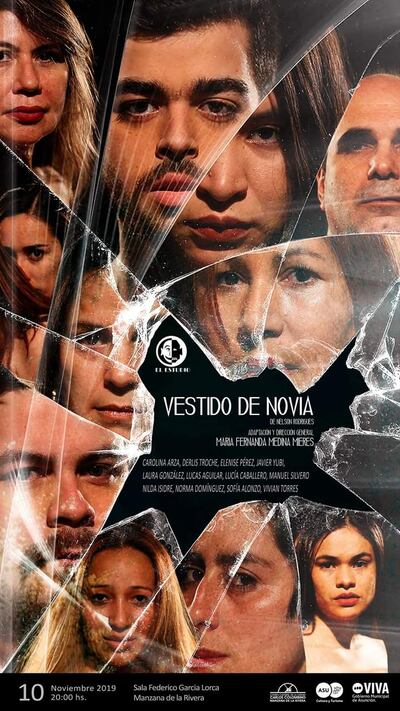 Flyer de la obra teatral "Vestido de novia", que los alumnos de El Estudio presentarán este domingo 10, en la Manzana de la Rivera.