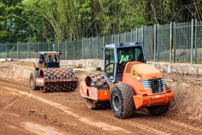 Continúan las obras en zona del Jardín Botánico