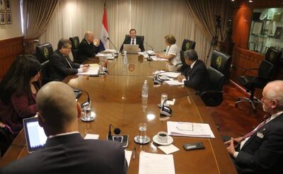 El pleno de la Corte, durante una de sus últimas sesiones que fueron mantenidas en forma física.
