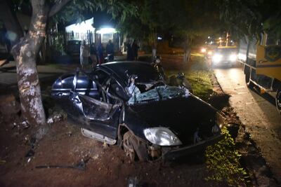 Estado en que quedó el vehículo tras el siniestro.