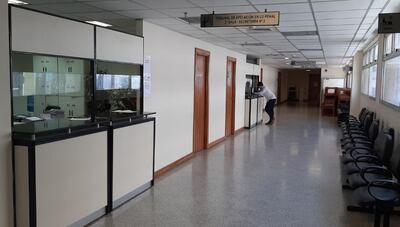 Las salas de la Cámara de Apelaciones presentan este panorama en el Poder Judicial. Es poca la actividad debido al temido coronavirus.