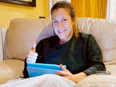 Paola Ferrari, en resguardo en su domicilio.