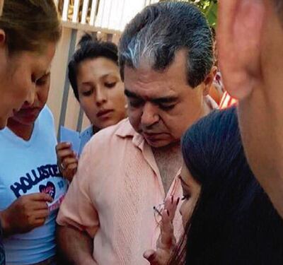 Raimundo Sánchez, en una foto captada en las elecciones del año pasado, donde supuestamente compró votos.