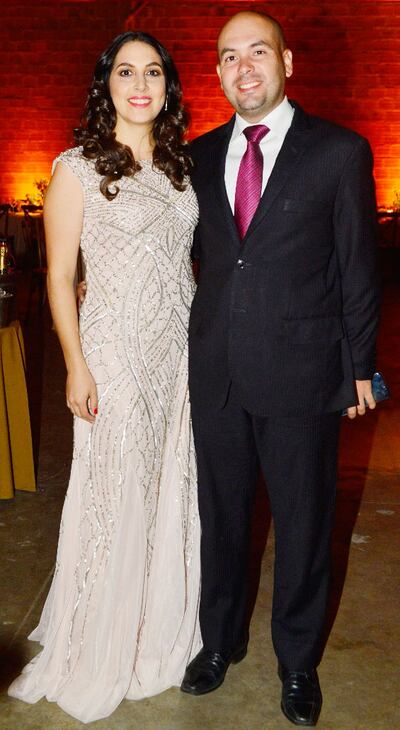 Graciela Rolón y Óscar Silvera, en la boda González - Peralta.