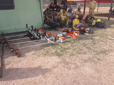 Bomberos y personal de la SEN ultima detalles para sumarse al combate contra los incendios forestales.