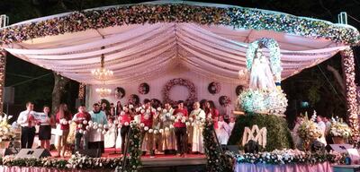 Durante el oficio en Luque se anunció que se batió el récord del rezo de  4.700.000 avemarías en la fiesta de la Virgen del Rosario.