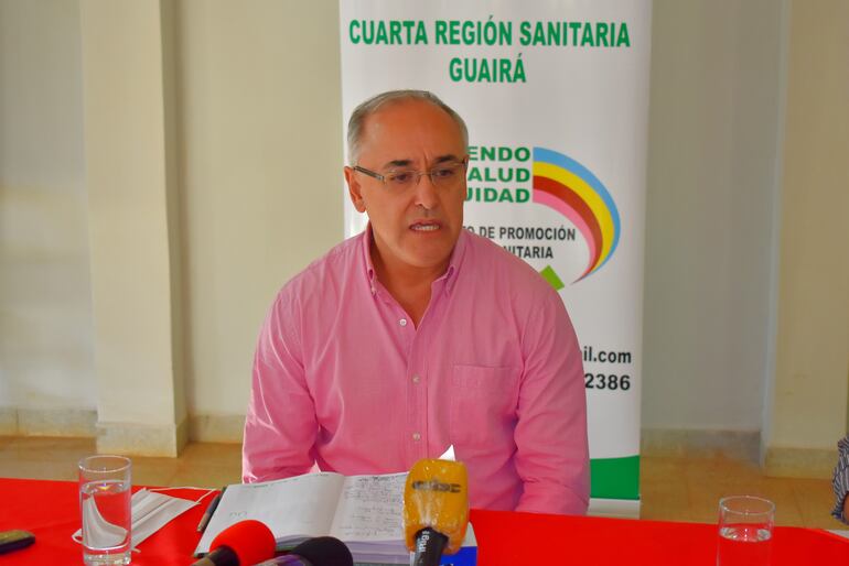 Director de la IV Región Sanitaria, Dr. Carlos Barreto.