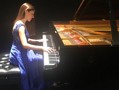 La pianista paraguaya Chiara D'Odorico.